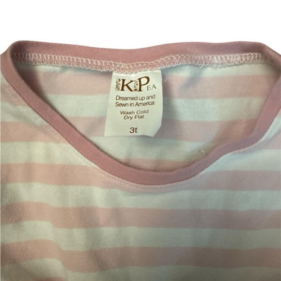 Charming Striped and Floral Toddler Dress, 3T - Picture 3 of 5